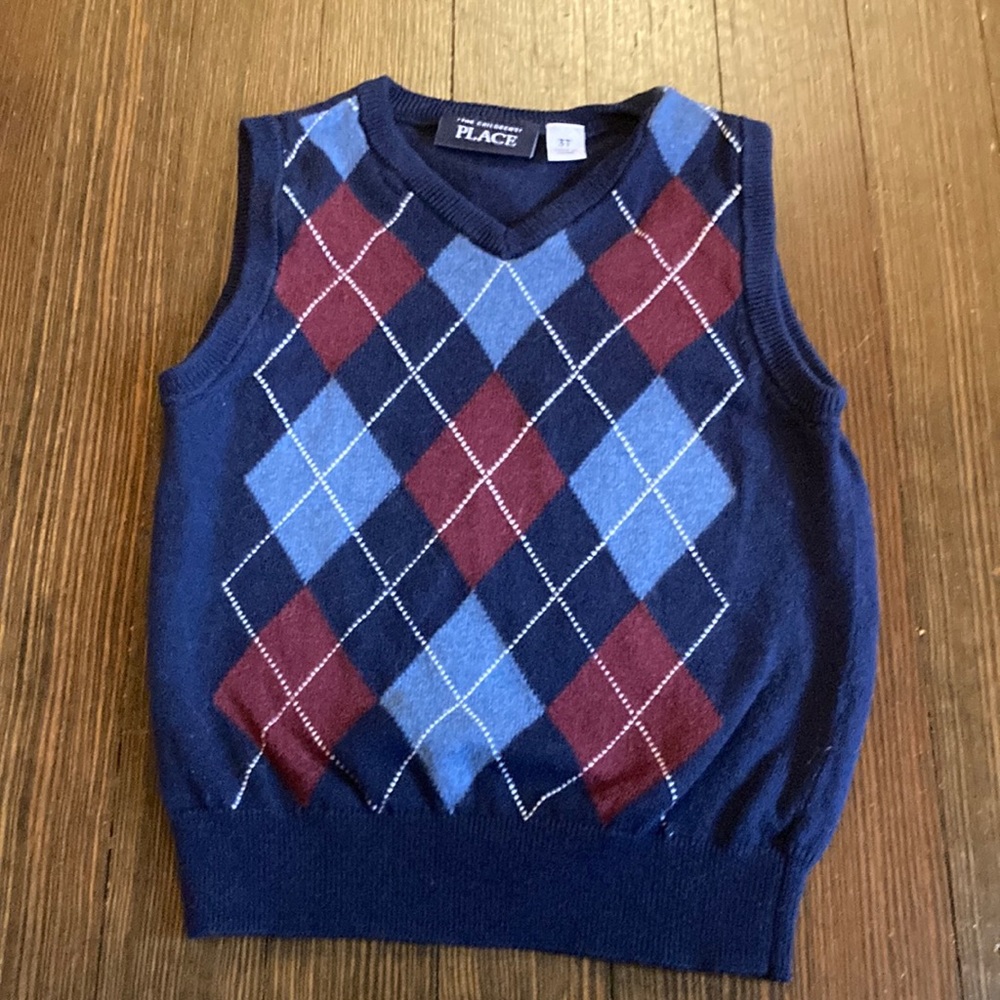 The Children’s Place Argyle Sweater Vest